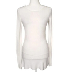 Design History Sweater Size XS White Knit Crewneck